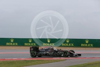 World © Octane Photographic Ltd. McLaren Honda MP4/30 – Fernando Alonso. Friday 23rd October 2015, F1 USA Grand Prix Practice 1, Austin, Texas - Circuit of the Americas (COTA). Digital Ref: 1460LB5D2904