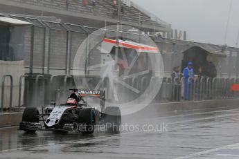 World © Octane Photographic Ltd. Sahara Force India VJM08B – Nico Hulkenberg. Saturday 24th October 2015, F1 USA Grand Prix Practice 3, Austin, Texas - Circuit of the Americas (COTA). Digital Ref: 1463LB1D0061