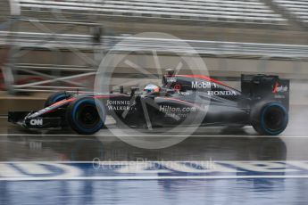 World © Octane Photographic Ltd. McLaren Honda MP4/30 – Fernando Alonso. Saturday 24th October 2015, F1 USA Grand Prix Practice 3, Austin, Texas - Circuit of the Americas (COTA). Digital Ref: 1463LB1D0349