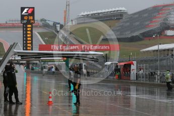 World © Octane Photographic Ltd. Mercedes AMG Petronas F1 crew. Saturday 24th October 2015, F1 USA Grand Prix Practice 3, Austin, Texas - Circuit of the Americas (COTA). Digital Ref: 1463LB1D0425