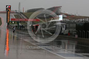 World © Octane Photographic Ltd. Wet start to Friday. Saturday 24th October 2015, F1 USA Grand Prix Practice 3, Austin, Texas - Circuit of the Americas (COTA). Digital Ref: 1463LB1D9894