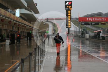 World © Octane Photographic Ltd. Wet start to Friday. Saturday 24th October 2015, F1 USA Grand Prix Practice 3, Austin, Texas - Circuit of the Americas (COTA). Digital Ref: 1463LB1D9926