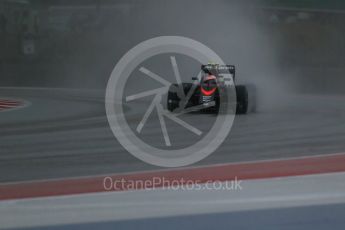 World © Octane Photographic Ltd. McLaren Honda MP4/30 - Jenson Button. Sunday 25th October 2015, F1 USA Grand Prix Qualifying, Austin, Texas - Circuit of the Americas (COTA). Digital Ref: 1464LB1D0771