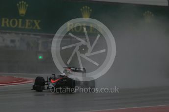 World © Octane Photographic Ltd. McLaren Honda MP4/30 – Fernando Alonso. Sunday 25th October 2015, F1 USA Grand Prix Qualifying, Austin, Texas - Circuit of the Americas (COTA). Digital Ref: 1464LB1D0797