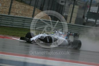 World © Octane Photographic Ltd. Williams Martini Racing FW37 – Felipe Massa. Sunday 25th October 2015, F1 USA Grand Prix Qualifying, Austin, Texas - Circuit of the Americas (COTA). Digital Ref: 1464LB1D0850
