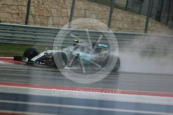 World © Octane Photographic Ltd. Mercedes AMG Petronas F1 W06 Hybrid – Nico Rosberg. Sunday 25th October 2015, F1 USA Grand Prix Qualifying, Austin, Texas - Circuit of the Americas (COTA). Digital Ref: 1464LB1D0962