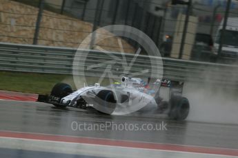 World © Octane Photographic Ltd. Williams Martini Racing FW37 – Felipe Massa. Sunday 25th October 2015, F1 USA Grand Prix Qualifying, Austin, Texas - Circuit of the Americas (COTA). Digital Ref: 1464LB1D0980