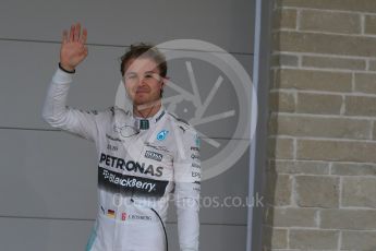 World © Octane Photographic Ltd. Mercedes AMG Petronas F1 W06 Hybrid – Nico Rosberg. Sunday 25th October 2015, F1 USA Grand Prix Qualifying, Austin, Texas - Circuit of the Americas (COTA). Digital Ref: 1464LB1D1283