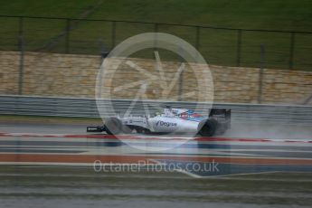World © Octane Photographic Ltd. Williams Martini Racing FW37 – Felipe Massa. Sunday 25th October 2015, F1 USA Grand Prix Qualifying, Austin, Texas - Circuit of the Americas (COTA). Digital Ref: 1464LB5D3295