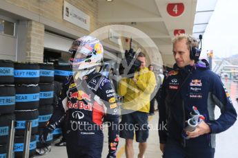 World © Octane Photographic Ltd. Infiniti Red Bull Racing RB11 – Daniel Ricciardo. Sunday 25th October 2015, F1 USA Grand Prix Qualifying, Austin, Texas - Circuit of the Americas (COTA). Digital Ref: 1464LB5D3429
