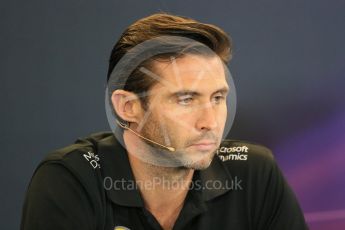 World © Octane Photographic Ltd. FIA Team Personnel Press Conference. Friday 23rd October 2015, F1 USA Grand Prix, Austin, Texas - Circuit of the Americas (COTA). Lotus F1 Team CEO – Matthew Carter. Digital Ref: 1462LB1D9672