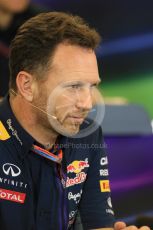 World © Octane Photographic Ltd. FIA Team Personnel Press Conference. Friday 23rd October 2015, F1 USA Grand Prix, Austin, Texas - Circuit of the Americas (COTA). Infiniti Red Bull Racing Team Principal – Christian Horner. Digital Ref: 1462LB1D9714