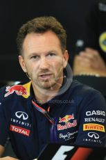 World © Octane Photographic Ltd. FIA Team Personnel Press Conference. Friday 23rd October 2015, F1 USA Grand Prix, Austin, Texas - Circuit of the Americas (COTA). Infiniti Red Bull Racing Team Principal – Christian Horner. Digital Ref: 1462LB1D9812