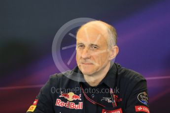 World © Octane Photographic Ltd. FIA Team Personnel Press Conference. Friday 23rd October 2015, F1 USA Grand Prix, Austin, Texas - Circuit of the Americas (COTA). Scuderia Toro Rosso – Franz Tost. Digital Ref: 1462LB1D9818
