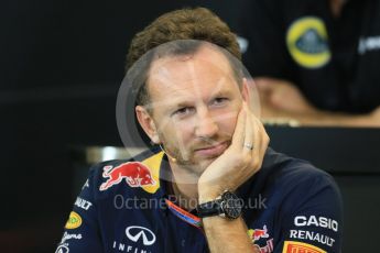 World © Octane Photographic Ltd. FIA Team Personnel Press Conference. Friday 23rd October 2015, F1 USA Grand Prix, Austin, Texas - Circuit of the Americas (COTA). Infiniti Red Bull Racing Team Principal – Christian Horner. Digital Ref: 1462LB1D9850