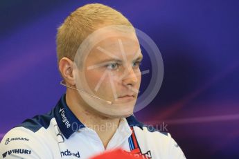 World © Octane Photographic Ltd. FIA Drivers’ Press Conference. Thursday 22nd October 2015, F1 USA Grand Prix, Austin, Texas - Circuit of the Americas (COTA). Williams Martini Racing – Valtteri Bottas. Digital Ref: 1458LB1D7697