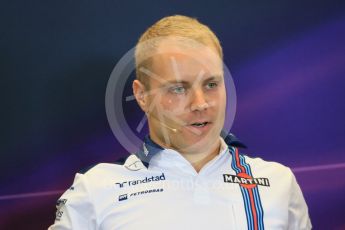 World © Octane Photographic Ltd. FIA Drivers’ Press Conference. Thursday 22nd October 2015, F1 USA Grand Prix, Austin, Texas - Circuit of the Americas (COTA). Williams Martini Racing – Valtteri Bottas. Digital Ref: 1458LB1D7820