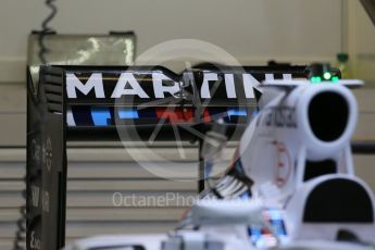 World © Octane Photographic Ltd. Williams Martini Racing FW37. Wednesday 21st October 2015, F1 USA Grand Prix Set Up, Austin, Texas - Circuit of the Americas (COTA). Digital Ref: 1457LB1D8125