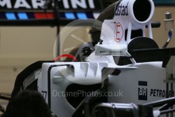 World © Octane Photographic Ltd. Williams Martini Racing FW37. Wednesday 21st October 2015, F1 USA Grand Prix Set Up, Austin, Texas - Circuit of the Americas (COTA). Digital Ref: 1457LB1D8165