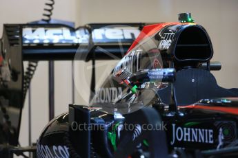 World © Octane Photographic Ltd. McLaren Honda MP4/30. Wednesday 21st October 2015, F1 USA Grand Prix Set Up, Austin, Texas - Circuit of the Americas (COTA). Digital Ref: 1457LB1D8232