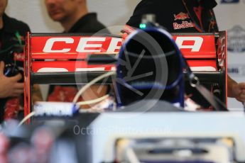 World © Octane Photographic Ltd. Scuderia Toro Rosso STR10. Wednesday 21st October 2015, F1 USA Grand Prix Set Up, Austin, Texas - Circuit of the Americas (COTA). Digital Ref: 1457LB1D8366