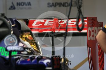 World © Octane Photographic Ltd. Scuderia Toro Rosso STR10. Wednesday 21st October 2015, F1 USA Grand Prix Set Up, Austin, Texas - Circuit of the Americas (COTA). Digital Ref: 1457LB1D8377