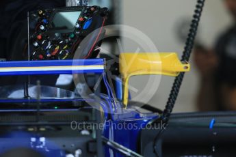 World © Octane Photographic Ltd. Sauber F1 Team C34-Ferrari. Wednesday 21st October 2015, F1 USA Grand Prix Set Up, Austin, Texas - Circuit of the Americas (COTA). Digital Ref: 1457LB1D8490