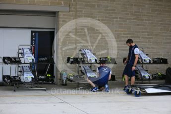 World © Octane Photographic Ltd. Williams Martini Racing FW37. Wednesday 21st October 2015, F1 USA Grand Prix Set Up, Austin, Texas - Circuit of the Americas (COTA). Digital Ref: 1457LB5D2693