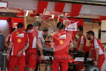 World © Octane Photographic Ltd. Scuderia Ferrari SF15-T. Wednesday 21st October 2015, F1 USA Grand Prix Set Up, Austin, Texas - Circuit of the Americas (COTA). Digital Ref: 1457LB5D2694