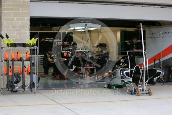 World © Octane Photographic Ltd. Sahara Force India VJM08B. Wednesday 21st October 2015, F1 USA Grand Prix Set Up, Austin, Texas - Circuit of the Americas (COTA). Digital Ref: 1457LB5D2711