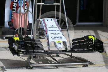 World © Octane Photographic Ltd. Williams Martini Racing FW37. Wednesday 21st October 2015, F1 USA Grand Prix Set Up, Austin, Texas - Circuit of the Americas (COTA). Digital Ref: 1456LB1D7561