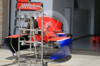 World © Octane Photographic Ltd. Manor Marussia F1 Team MR03B. Wednesday 21st October 2015, F1 USA Grand Prix Set Up, Austin, Texas - Circuit of the Americas (COTA). Digital Ref: 1456LB1D7602