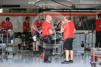 World © Octane Photographic Ltd. Manor Marussia F1 Team MR03B. Wednesday 21st October 2015, F1 USA Grand Prix Set Up, Austin, Texas - Circuit of the Americas (COTA). Digital Ref: 1456LB1D7612