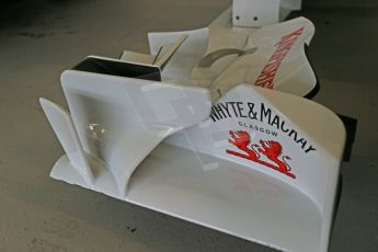 World © Octane Photographic Ltd. Donington Grand Prix Collection 25th January 2015. Force India F1 Team VJM04 front wing endplate (late 2011). Digital Ref:  1179CB1D0874