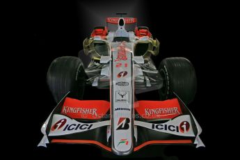 World © Octane Photographic Ltd. Donington Grand Prix Collection 25th January 2015. Force India F1 Team - VJM-01 - Giancarlo Fisichella (2008). Digital Ref:  1179CB1D0949