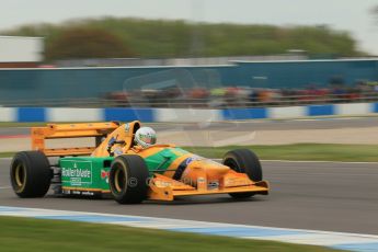 World © Octane Photographic Ltd. Saturday 2nd May 2015. Donington Historic Festival - Historic F1 Car demonstration laps. 1993 Benetton B193B/4 (Ex-Michael Shumacher). Digital Ref : 1240CB1L5752