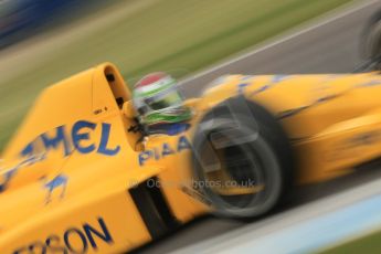 World © Octane Photographic Ltd. Saturday 2nd May 2015. Donington Historic Festival - Historic F1 Car demonstration laps. 1989 Lotus 101/3 - Steve Griffiths. (Ex-Satoru Nakajima). Digital Ref : 1240CB1L5767