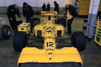 World © Octane Photographic Ltd. Saturday 2nd May 2015. Donington Historic Festival - Historic F1 Car demonstration laps. 1989 Lotus 101/3 - Steve Griffiths. (Ex-Satoru Nakajima). Digital Ref : 1240CB5D0395