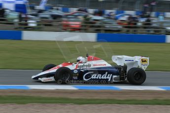 World © Octane Photographic Ltd. Saturday 2nd May 2015. Donington Historic Festival - Historic F1 Car demonstration laps. 1994 Toleman TG 184 (Ex-Ayrton Senna). Digital Ref : 1240LB1D5383