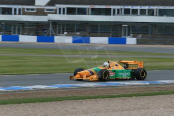 World © Octane Photographic Ltd. Saturday 2nd May 2015. Donington Historic Festival - Historic F1 Car demonstration laps. 1993 Benetton B193B/4 (Ex-Michael Shumacher). Digital Ref : 1240LB1D5413