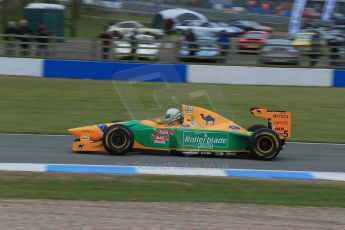 World © Octane Photographic Ltd. Saturday 2nd May 2015. Donington Historic Festival - Historic F1 Car demonstration laps. 1993 Benetton B193B/4 (Ex-Michael Shumacher). Digital Ref : 1240LB1D5424