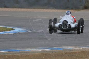 World © Octane Photographic Ltd. Saturday 2nd May 2015. Donington Historic Festival - Historic F1 Car demonstration laps. Replica Mercedes W125 (1937) – Kevin Wheatcroft. Digital Ref : 1240LB7D0971