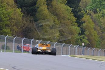 World © Octane Photographic Ltd. Saturday 2nd May 2015. Donington Historic Festival - Historic F1 Car demonstration laps. 1989 Lotus 101/3 - Steve Griffiths. (Ex-Satoru Nakajima). Digital Ref : 1240LB7D1039