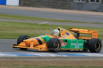 World © Octane Photographic Ltd. Saturday 2nd May 2015. Donington Historic Festival - Historic F1 Car demonstration laps. 1993 Benetton B193B/4 (Ex-Michael Shumacher). Digital Ref : 1240LB7D1129