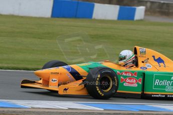 World © Octane Photographic Ltd. Saturday 2nd May 2015. Donington Historic Festival - Historic F1 Car demonstration laps. 1993 Benetton B193B/4 (Ex-Michael Shumacher). Digital Ref : 1240LB7D1134