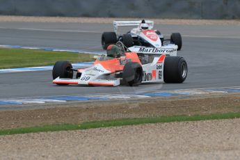 World © Octane Photographic Ltd. Saturday 2nd May 2015. Donington Historic Festival - Historic F1 Car demonstration laps. 1980 McLaren M29 (Ex John Watson and Alain Prost). Digital Ref : 1240LB7D1169