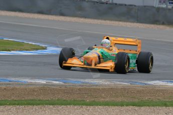 World © Octane Photographic Ltd. Saturday 2nd May 2015. Donington Historic Festival - Historic F1 Car demonstration laps. 1993 Benetton B193B/4 (Ex-Michael Shumacher). Digital Ref : 1240LB7D1193