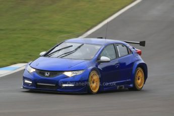 World © Octane Photographic Ltd. Friday 13th February 2015, General un-silenced test day – Donington Park, Eurotech Racing BTCC Honda Civic - Jeff Smith. Digital Ref :