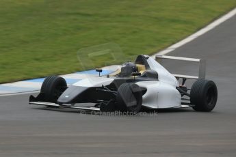 World © Octane Photographic Ltd. Friday 13th February 2015, General un-silenced test day – Donington Park, MSA Formula – Certified by FIA powered by Ford EcoBoost, MyGale F4 – Ameya Vaidyanathan. Digital Ref :