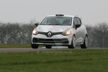 World © Octane Photographic Ltd. Friday 13th February 2015, General un-silenced test day – Donington Park, Brett Smith (Son of Jeff Smith) - Renault Clio RS. Digital Ref :